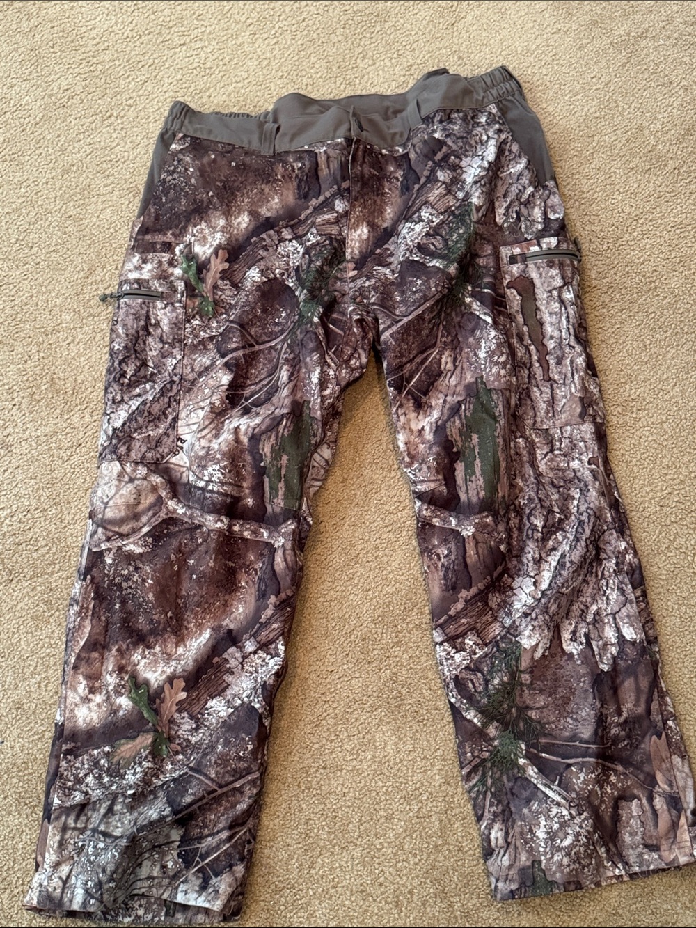 Realtree Men's Camouflage Cargo Pants - Brown/Green/Gray